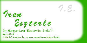 iren eszterle business card